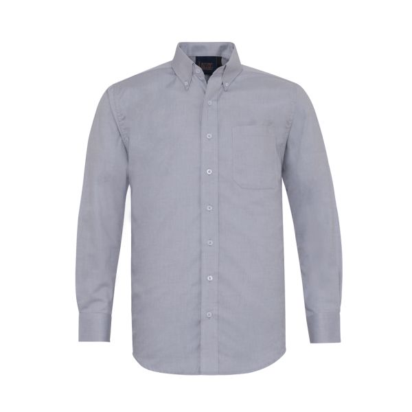 Oxford Thai Gray Long Sleeve Shirt For Men